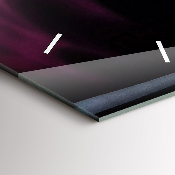 Vertical wall clock Red wine