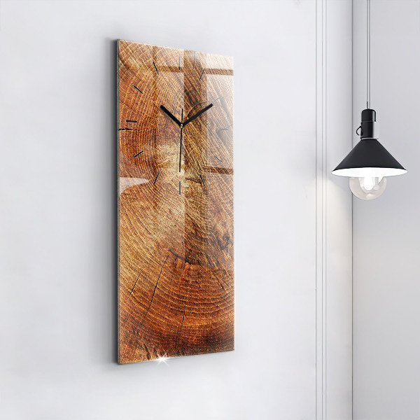 Vertical wall clock Old tree stump