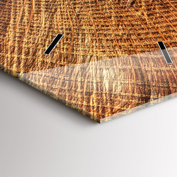 Vertical wall clock Old tree stump