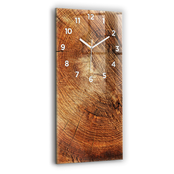 Vertical wall clock Old tree stump