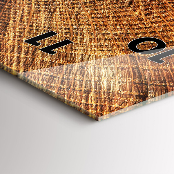 Vertical wall clock Old tree stump