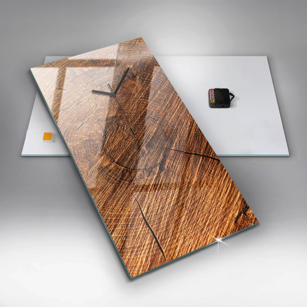 Vertical wall clock Decorative wood