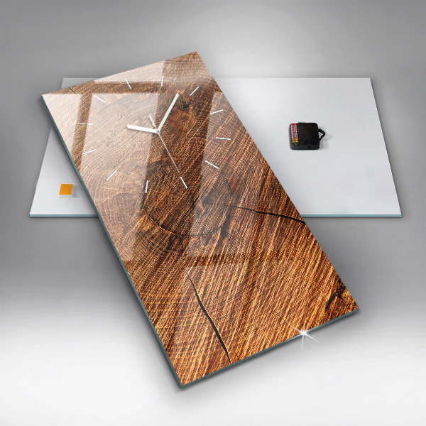 Vertical wall clock Decorative wood