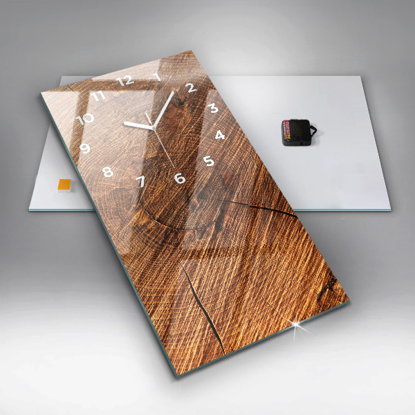 Vertical wall clock Decorative wood