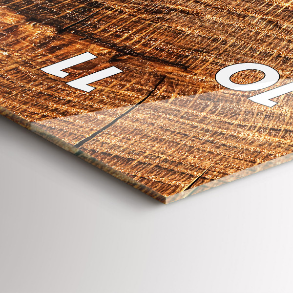 Vertical wall clock Decorative wood