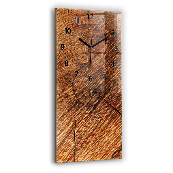 Vertical wall clock Decorative wood