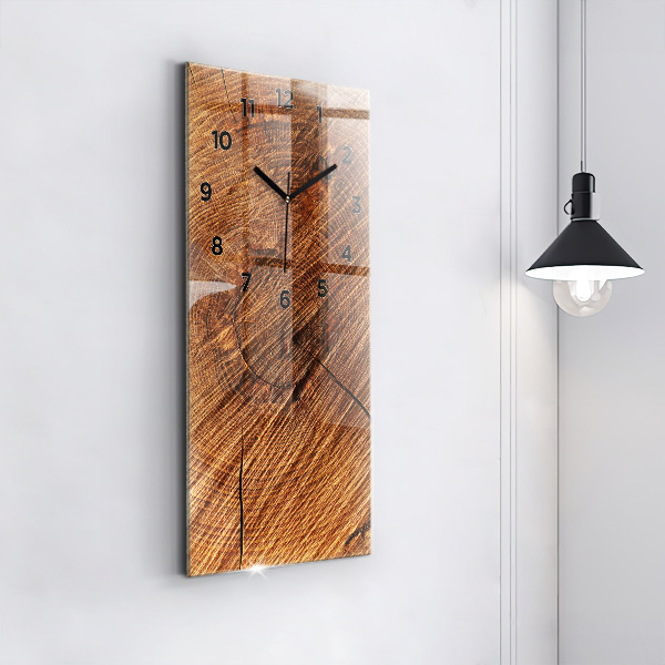 Vertical wall clock Decorative wood