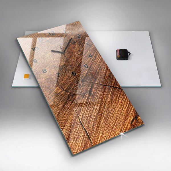 Vertical wall clock Decorative wood