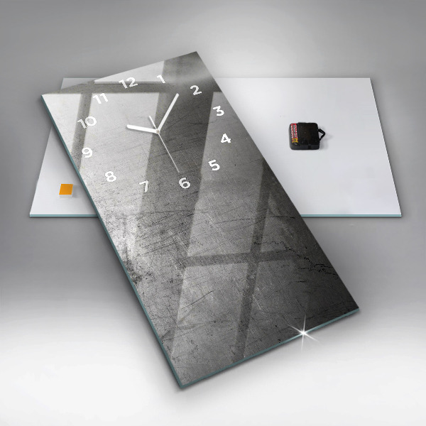 Vertical wall clock Metal wall