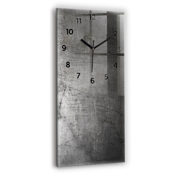 Vertical wall clock Metal wall