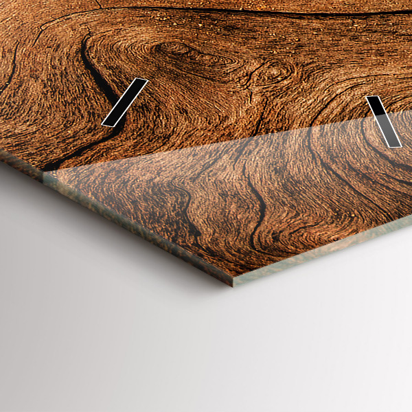 Vertical wall clock Old wood