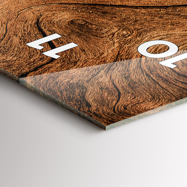 Vertical wall clock Old wood