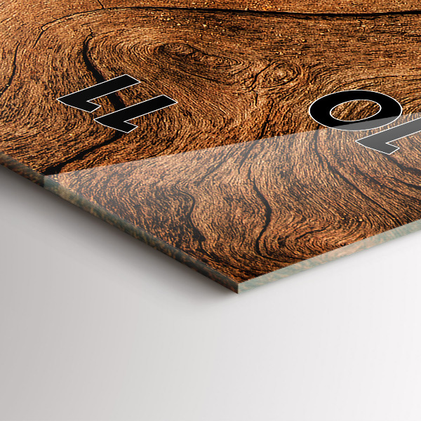 Vertical wall clock Old wood