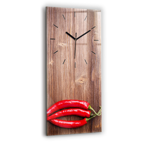 Vertical wall clock Peppers