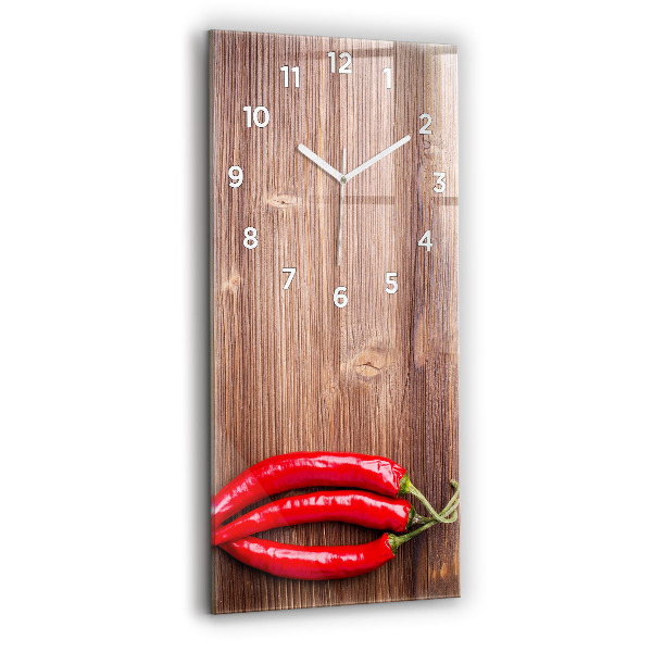 Vertical wall clock Peppers