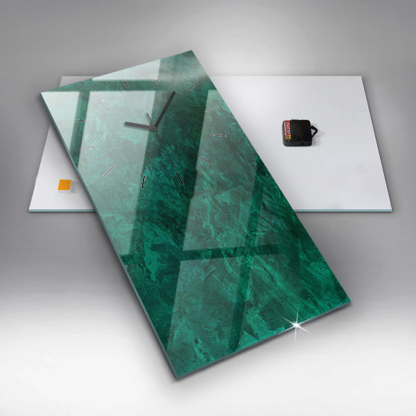 Vertical wall clock Emerald wall