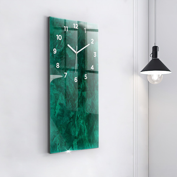 Vertical wall clock Emerald wall