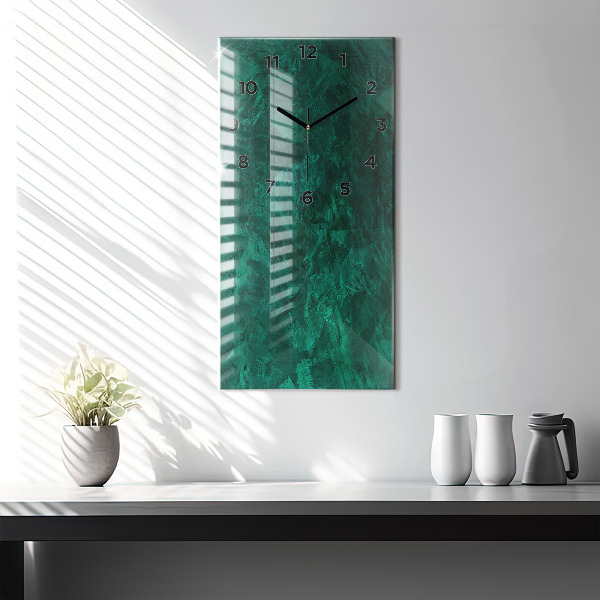 Vertical wall clock Emerald wall