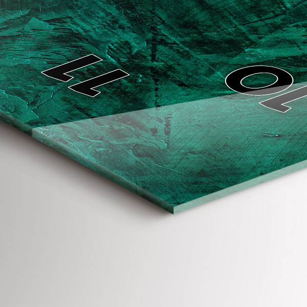 Vertical wall clock Emerald wall