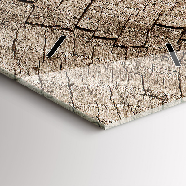 Vertical wall clock Old wood stump