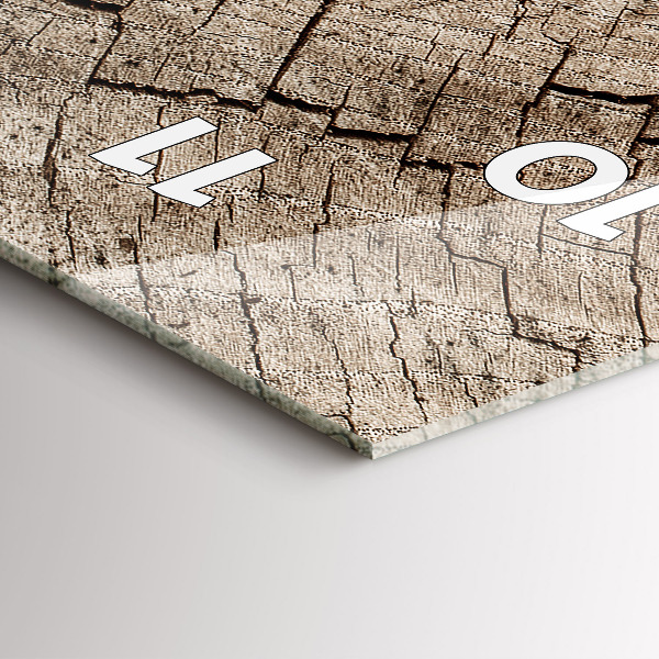 Vertical wall clock Old wood stump