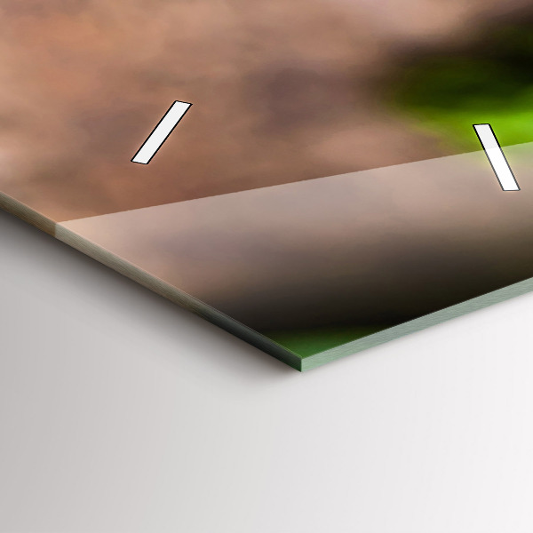 Vertical wall clock Basil leaves