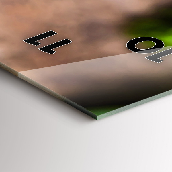 Vertical wall clock Basil leaves