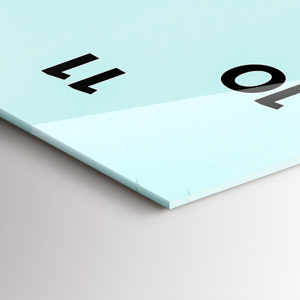 Vertical wall clock Green palm trees