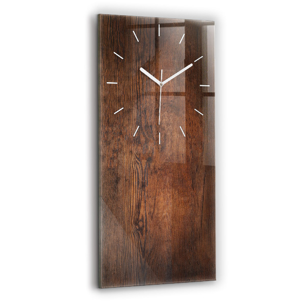 Vertical wall clock Old wood
