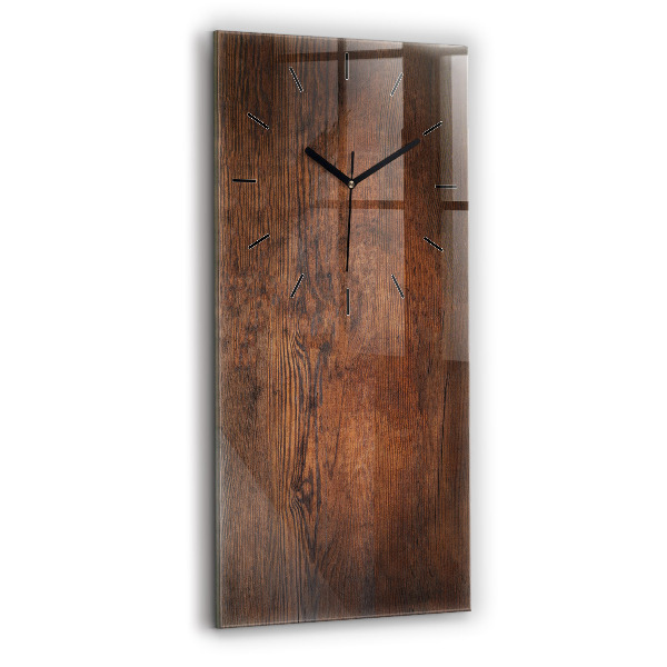 Vertical wall clock Old wood