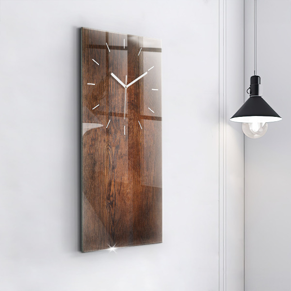 Vertical wall clock Old wood