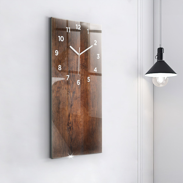 Vertical wall clock Old wood