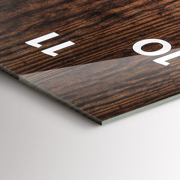 Vertical wall clock Old wood