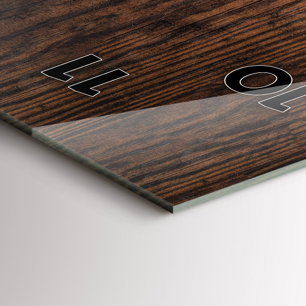 Vertical wall clock Old wood