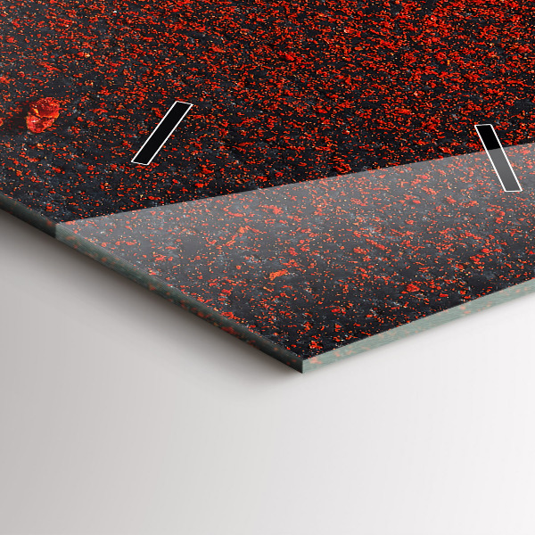 Vertical wall clock Red pepper seasoning