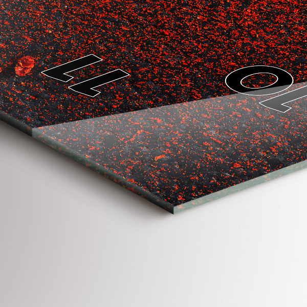 Vertical wall clock Red pepper seasoning