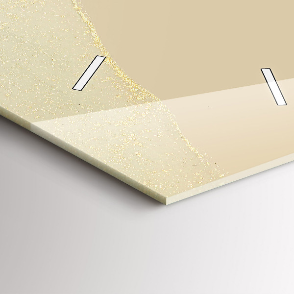 Vertical wall clock Abstraction of colors