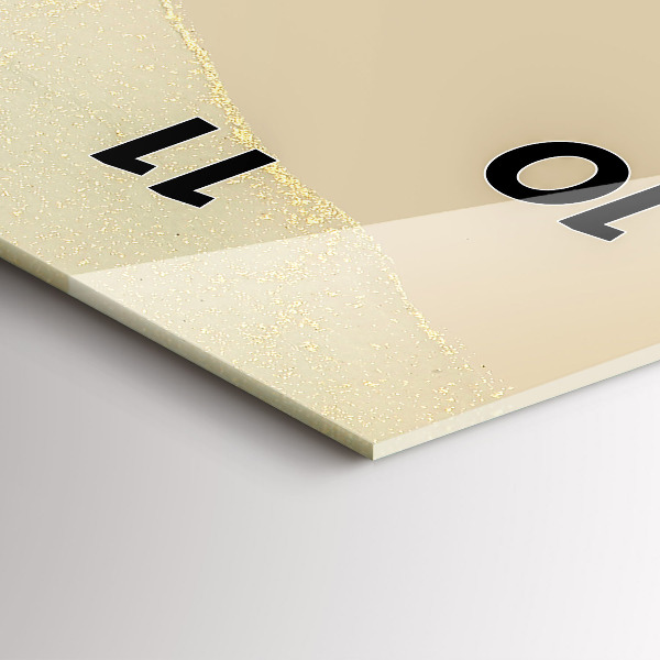 Vertical wall clock Abstraction of colors