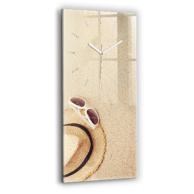 Vertical wall clock Golden abstraction