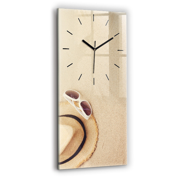 Vertical wall clock Golden abstraction