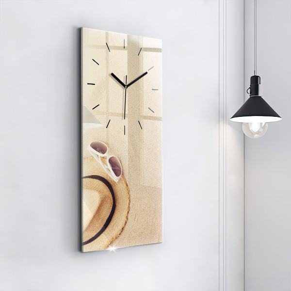 Vertical wall clock Golden abstraction
