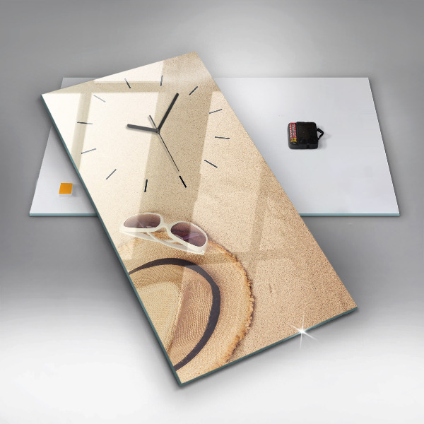 Vertical wall clock Golden abstraction