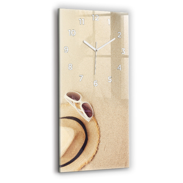Vertical wall clock Golden abstraction