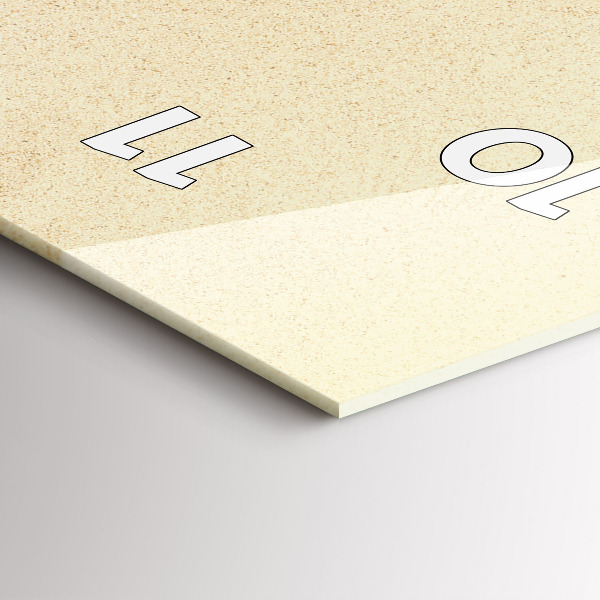 Vertical wall clock Golden abstraction