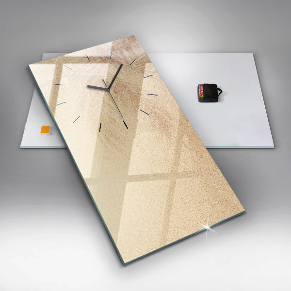 Vertical wall clock Golden abstraction