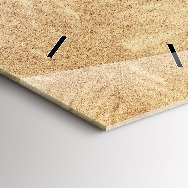 Vertical wall clock Golden abstraction