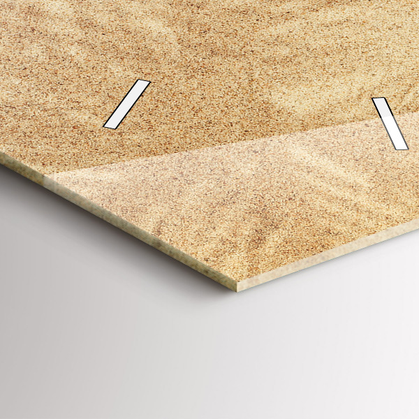 Vertical wall clock Golden abstraction