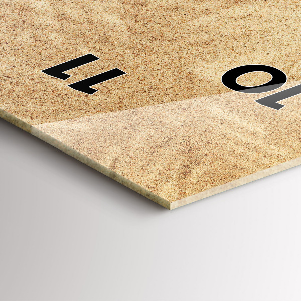 Vertical wall clock Golden abstraction