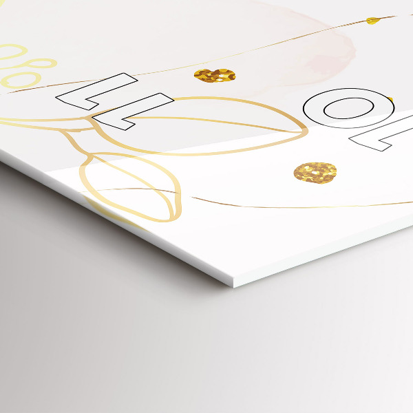 Vertical wall clock Pastel abstraction