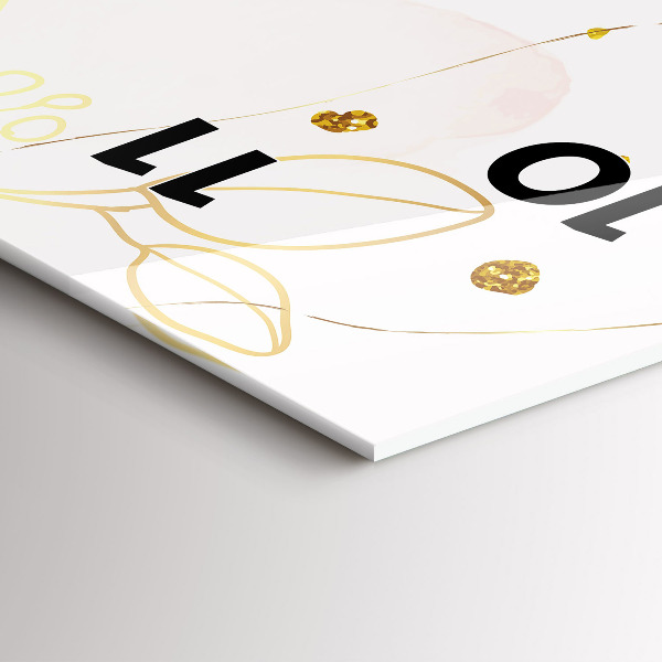 Vertical wall clock Pastel abstraction